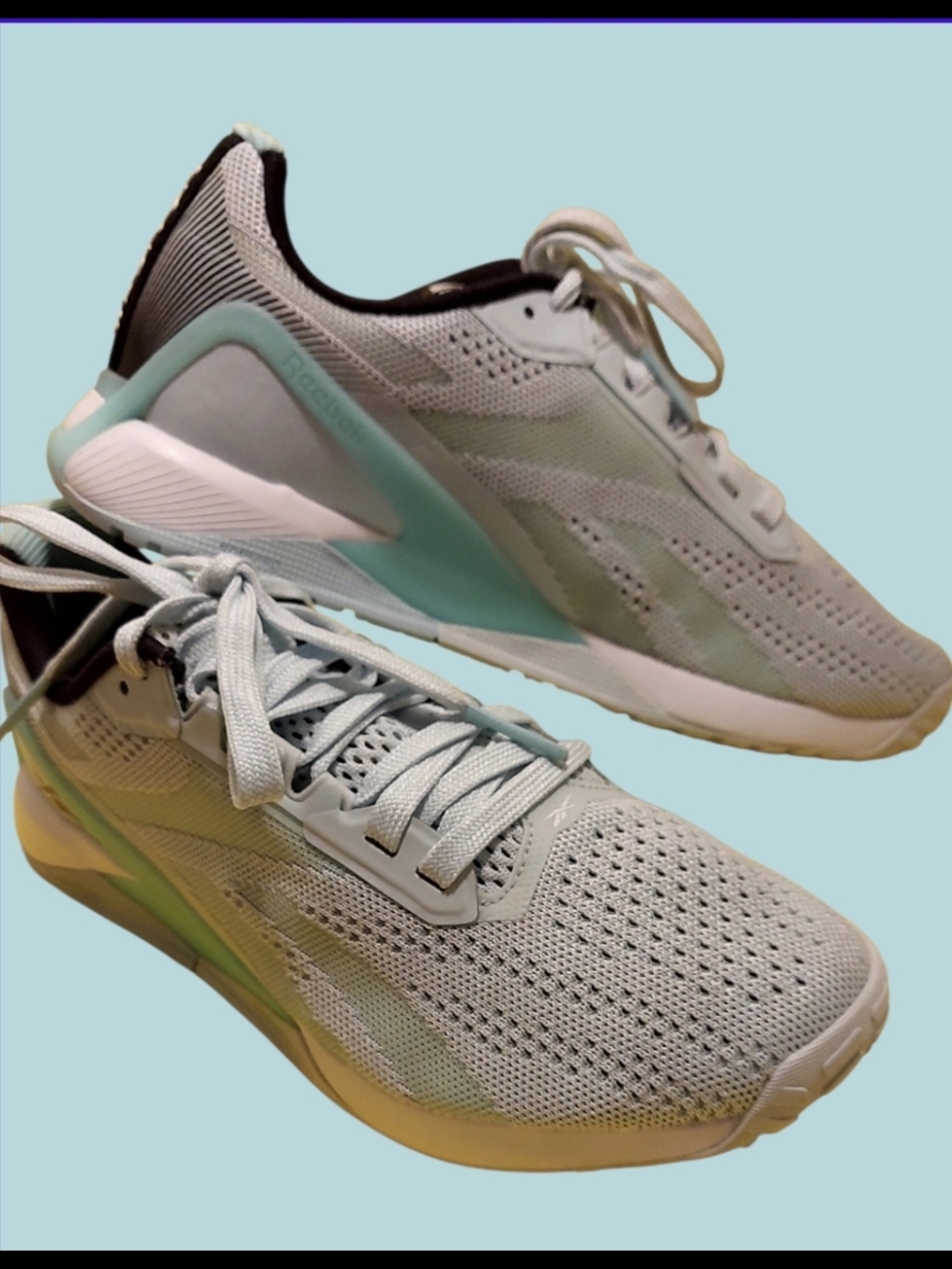 Reebok Floatride Energy Running Sneakers SZ 7 in Mint/Light Gray